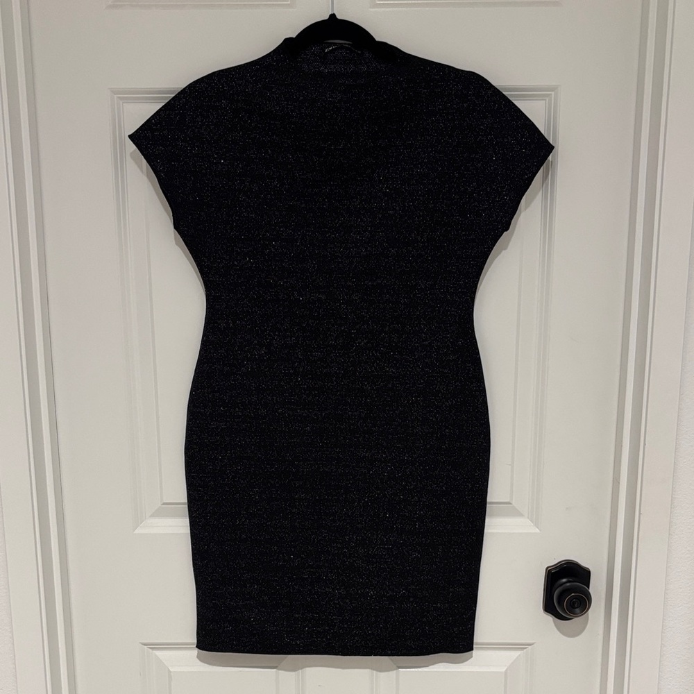 Zara Shimmering Black Mini Dress
